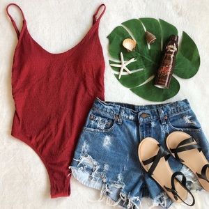 Aerie Smocked One Piece NWT